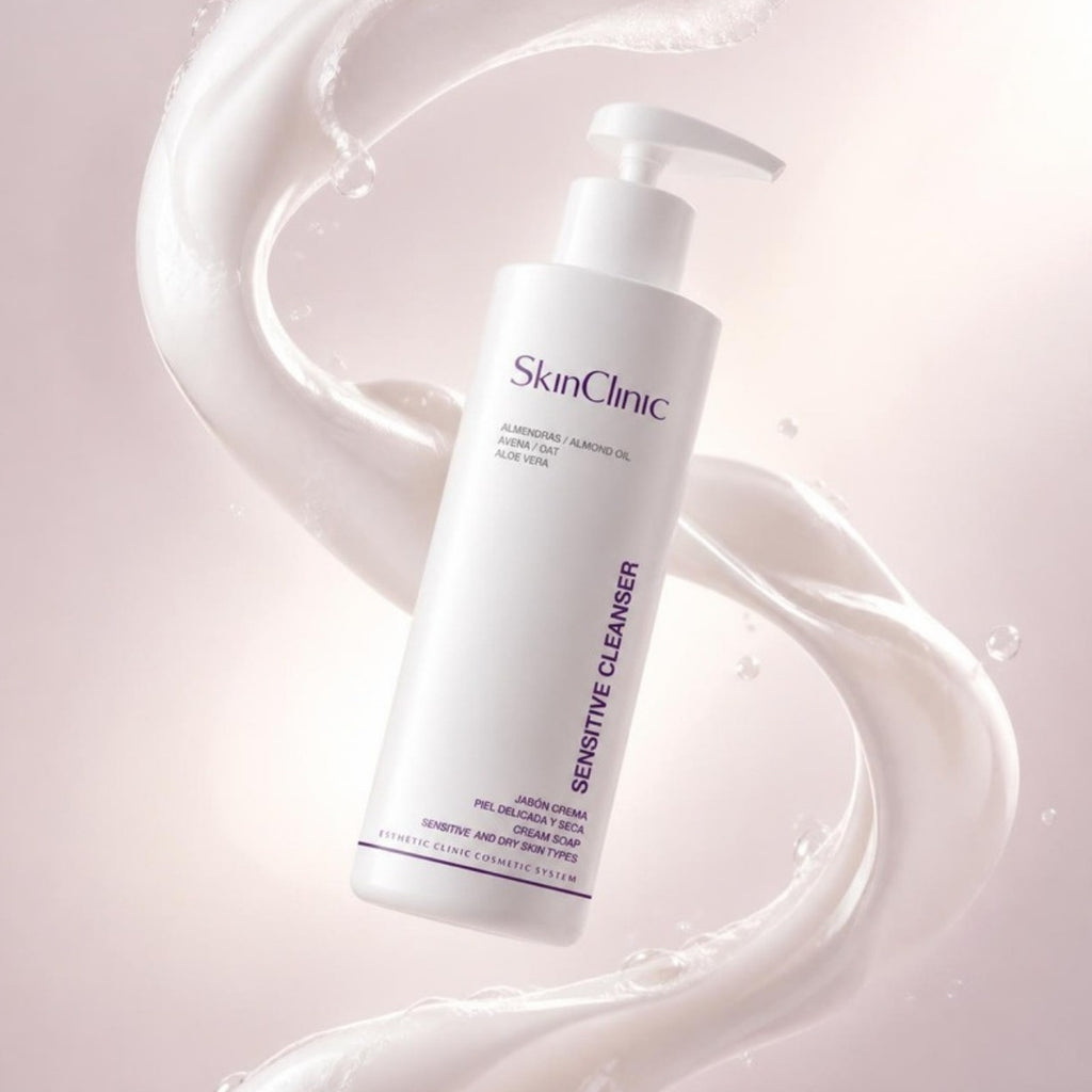 Sensitive Cleanser de SkinClinic con textura de gel limpiador