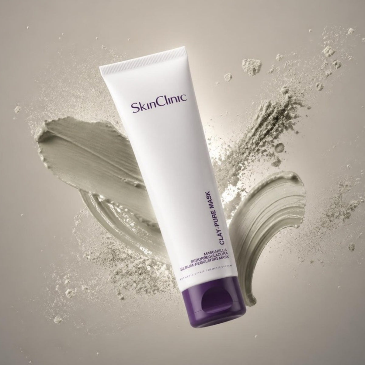 Clay-Pure Mask de SkinClinic con textura de arcilla